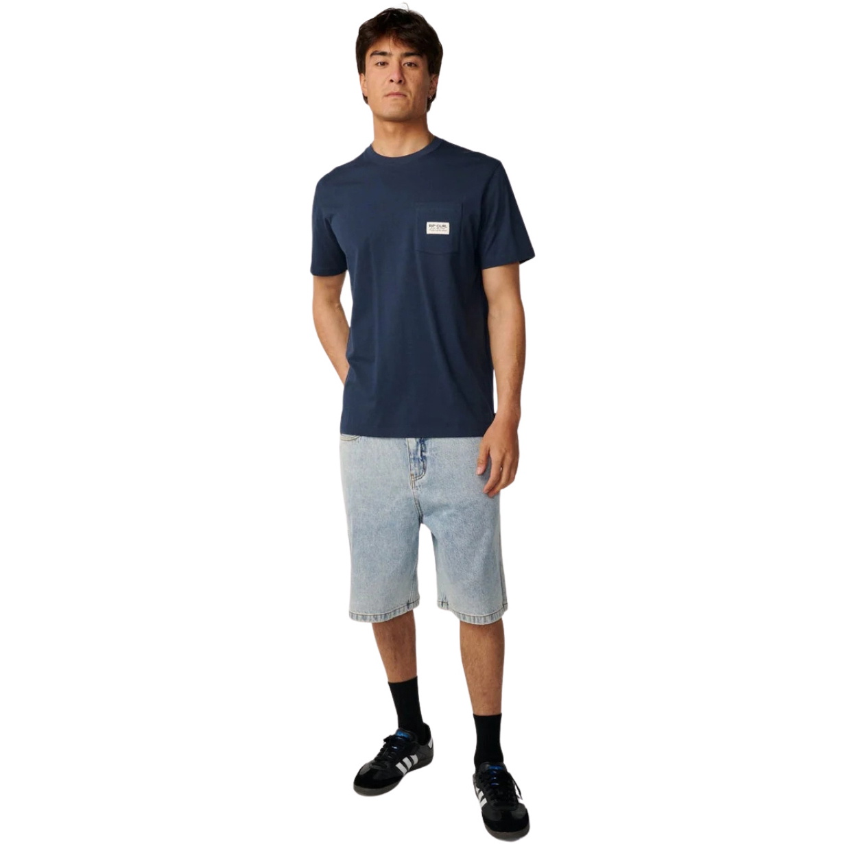 Rip Curl Mens Pacific Rinse Pocket T-Shirt 132MTE - Dark Navy
